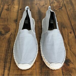Handmade Light Gray Canvas Espadrilles Size 38